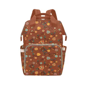 Fire Bloom Shade Multi-Function Diaper Backpack/Diaper Bag