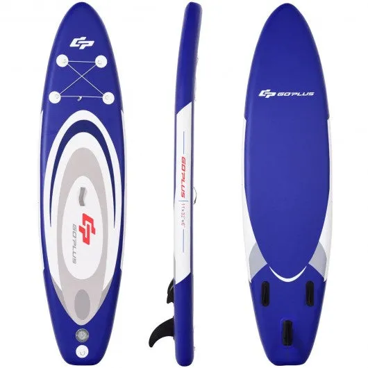 11' Adjustable Inflatable Stand up Paddle SUP Surfboard with Bag