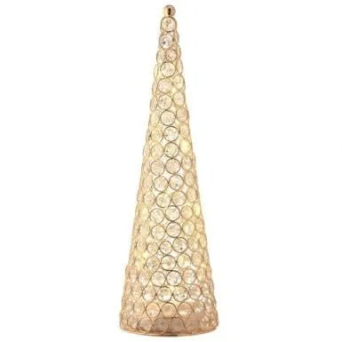 18" OPULENT JEWEL LED BATTERY-TIMER CONE TREE