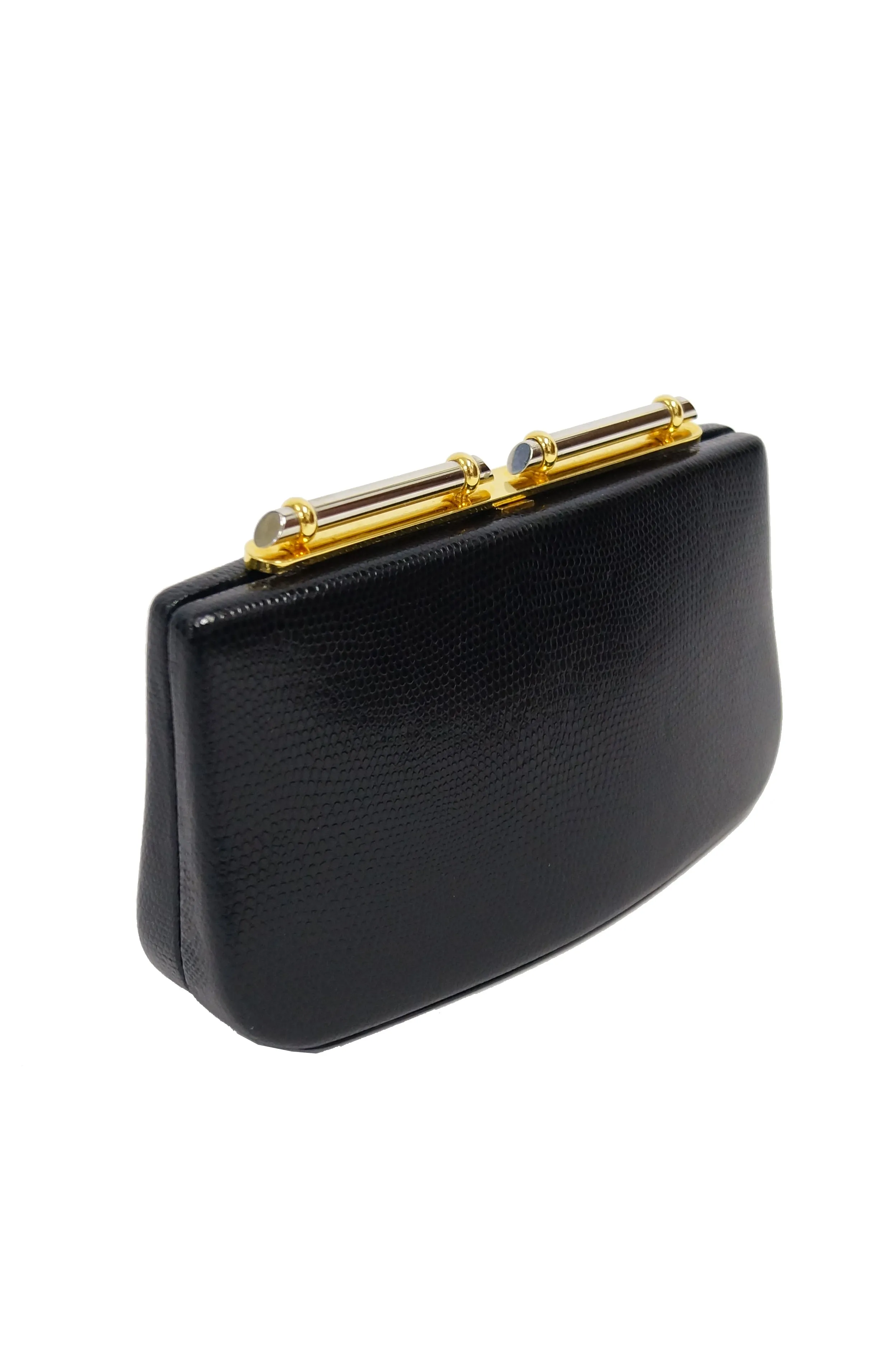 1980s Rodo Embossed Leather Crossbody Clutch