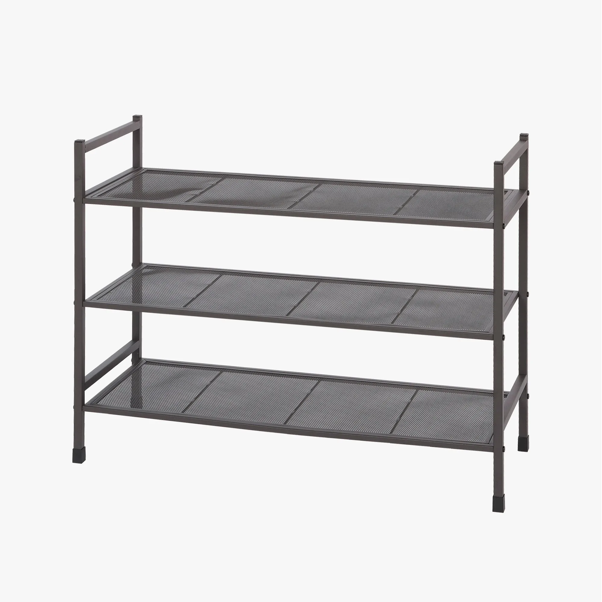 3-Tier Stackable Metal Shoe Rack