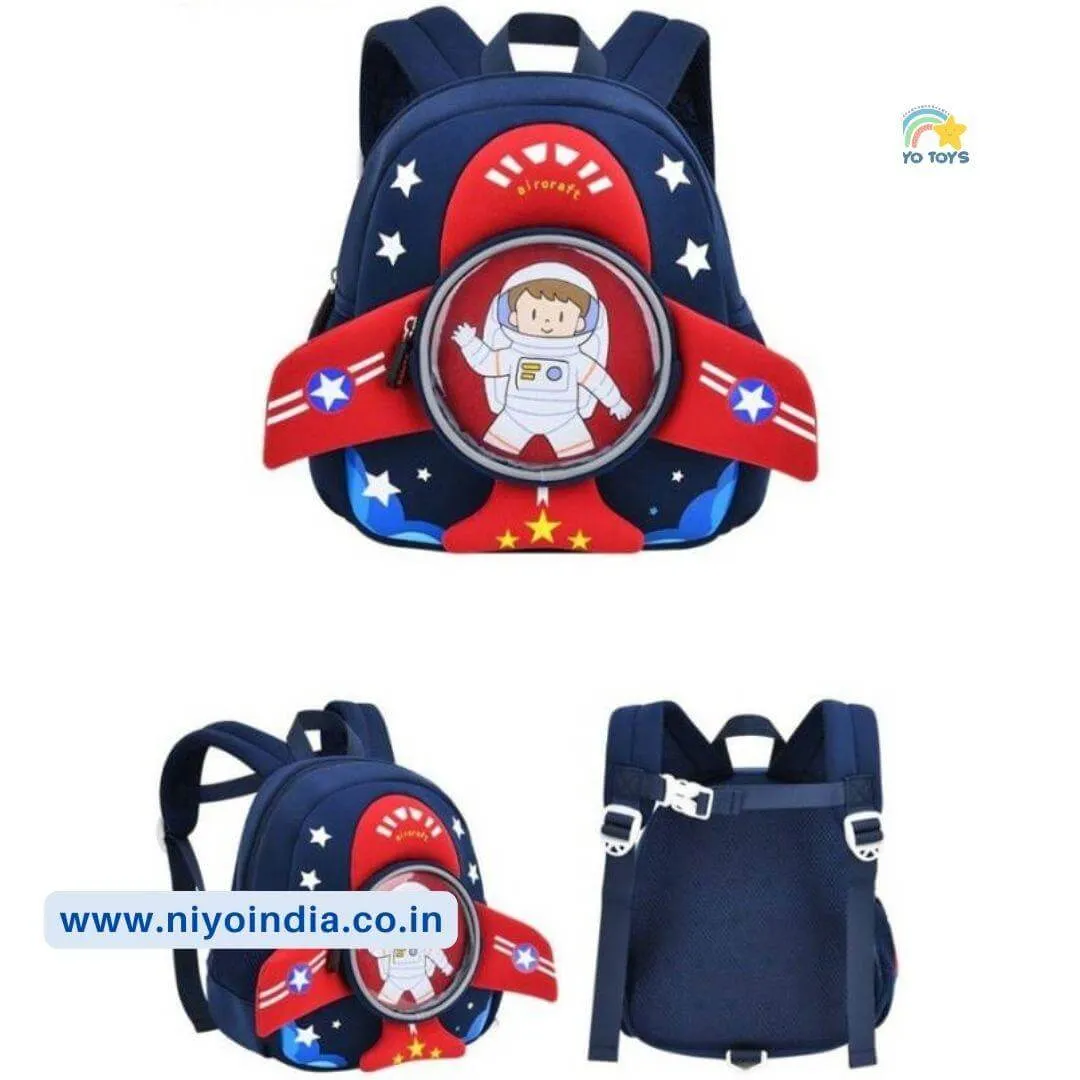 3D Plane Shape Backpack for Kindergarten kids