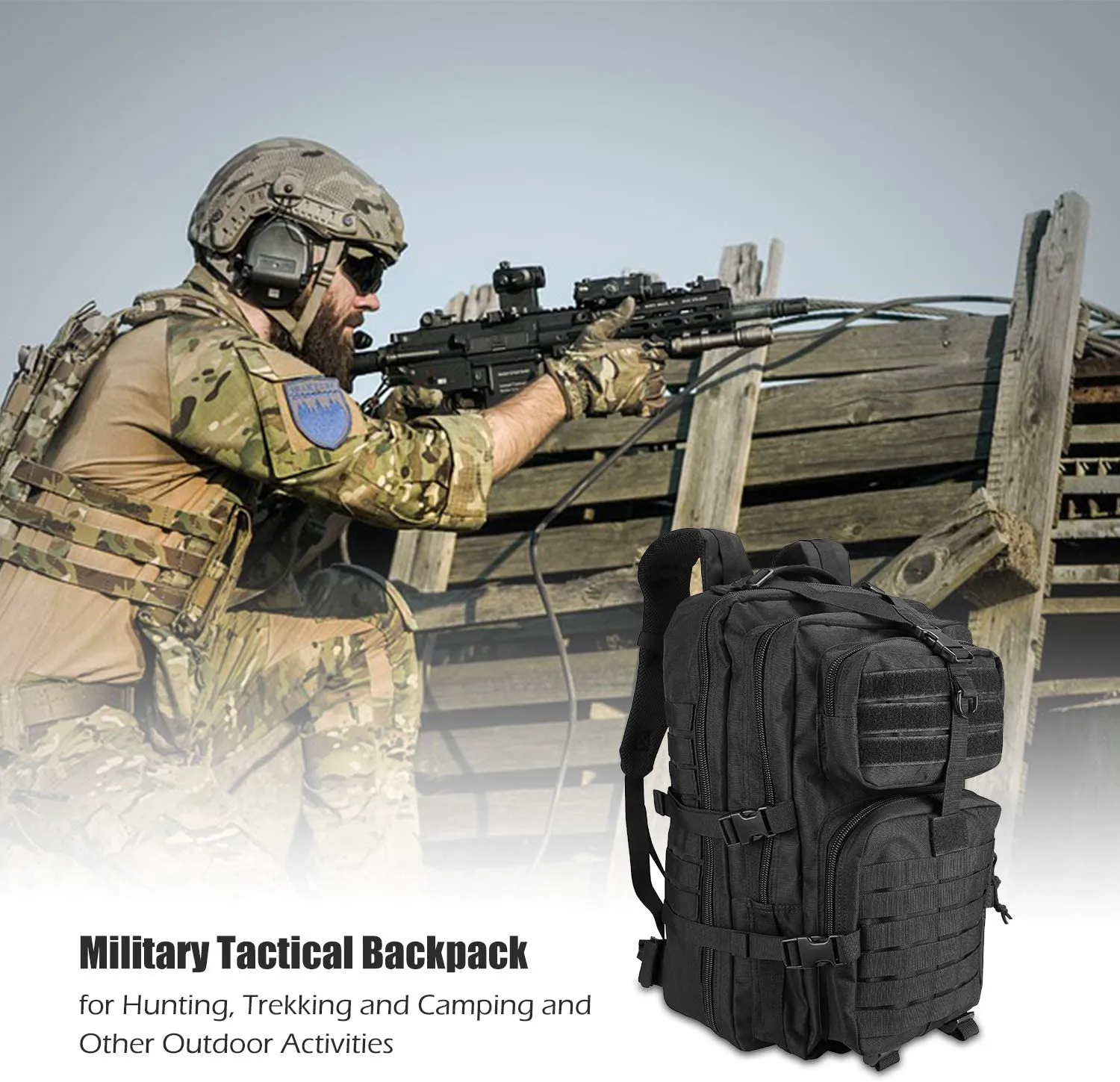 42L Large Capacity Military Tactical Backpack | ProCase