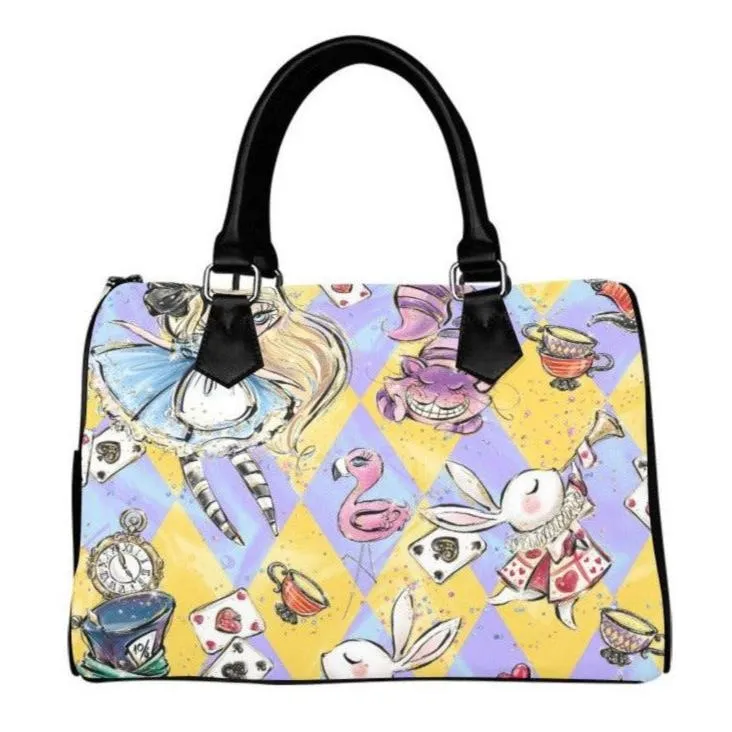 ALICE IN WONDERLAND BARREL TYPE HANDBAG