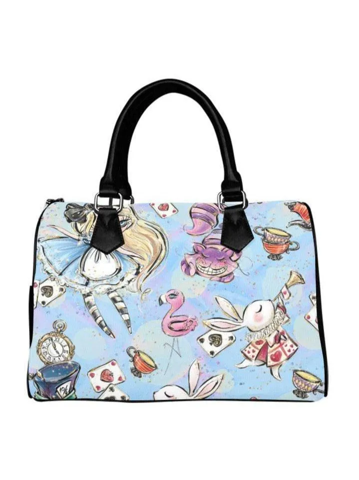 ALICE IN WONDERLAND BARREL TYPE HANDBAG