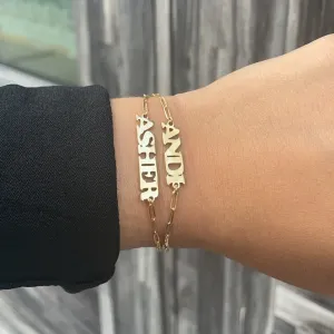 Andi Link Chain Name Bracelet