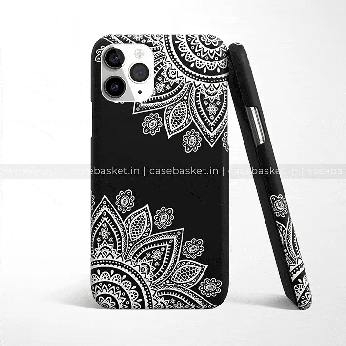 Black ice mandala phone Cover