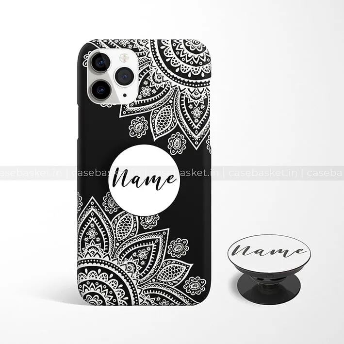 Black ice mandala phone Cover