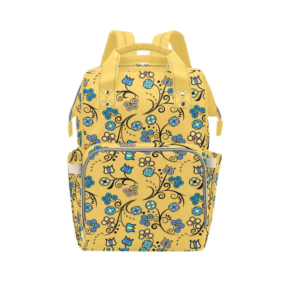 Blue Trio Tuscan Multi-Function Diaper Backpack/Diaper Bag