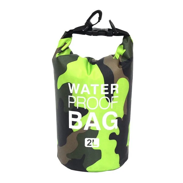 Camouflage Waterproof Dry Bag - various sizes & colors