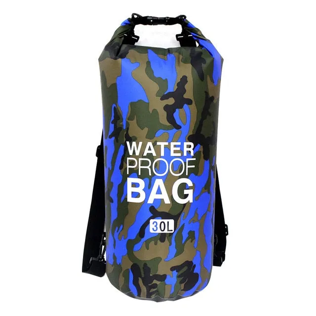 Camouflage Waterproof Dry Bag - various sizes & colors