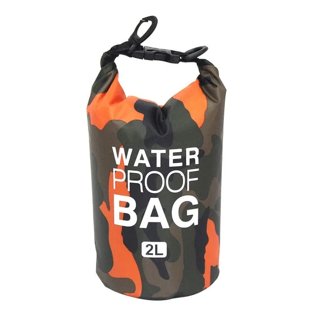 Camouflage Waterproof Dry Bag - various sizes & colors