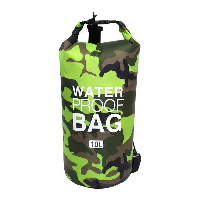 Camouflage Waterproof Dry Bag - various sizes & colors