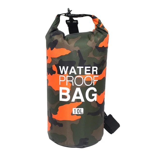 Camouflage Waterproof Dry Bag - various sizes & colors