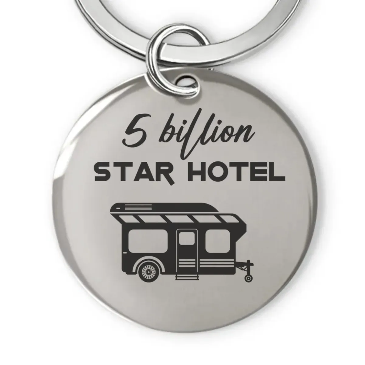 Camping Lovers - Keys To The Camper - Personalized Stainless Keychain