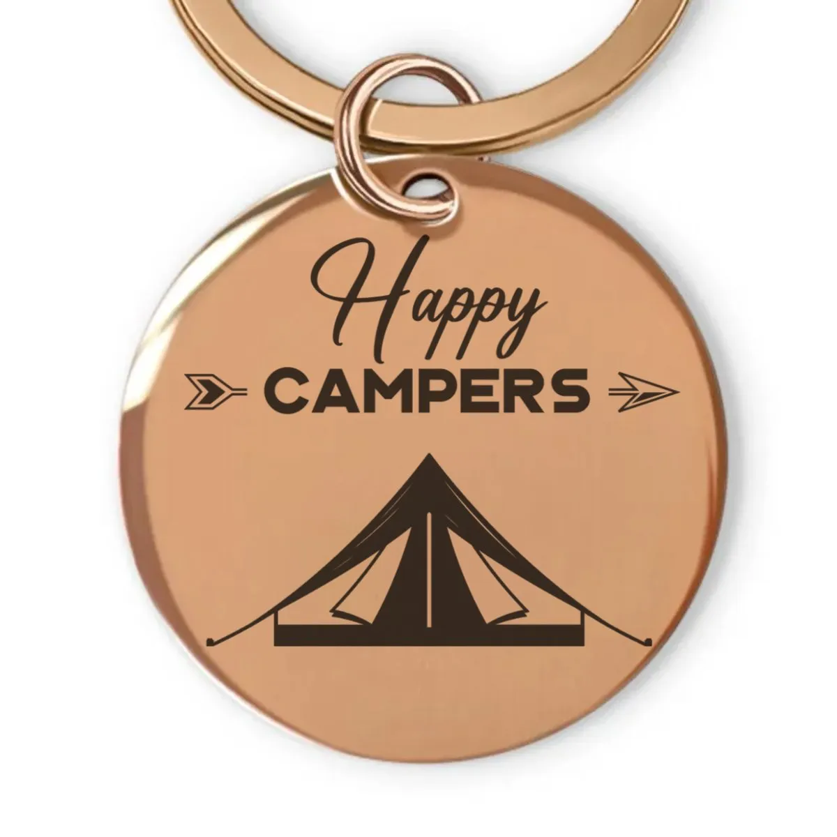 Camping Lovers - Keys To The Camper - Personalized Stainless Keychain