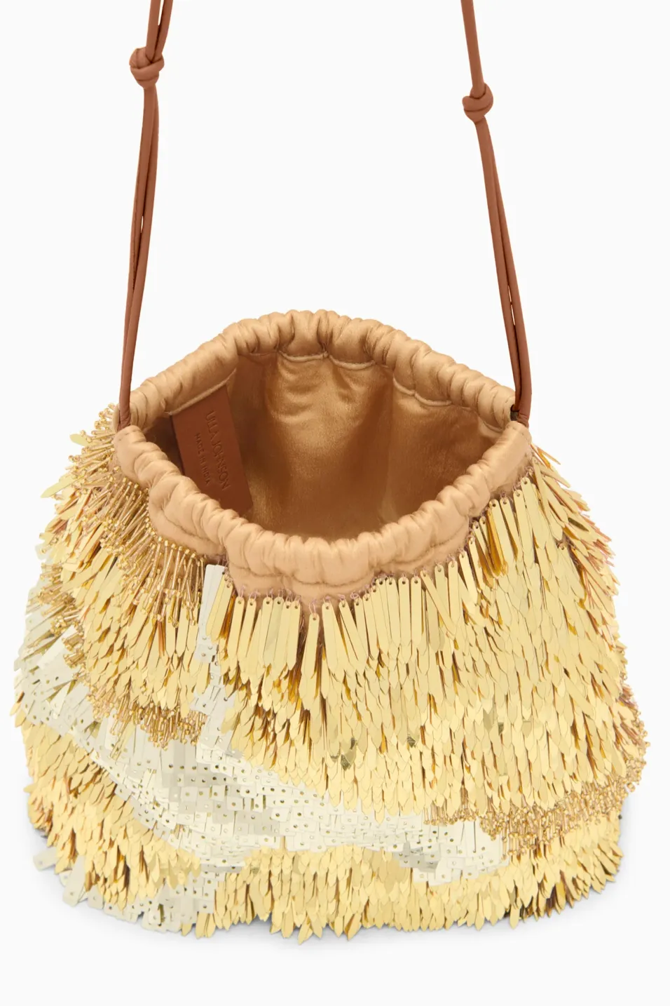 Celeste Paillette Drawstring Bag