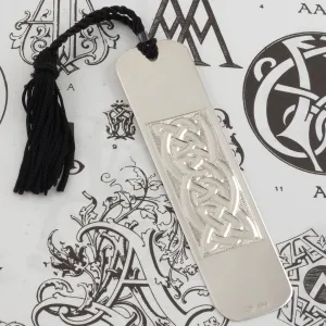 Celtic Knot Design Engraved Silver Bookmark