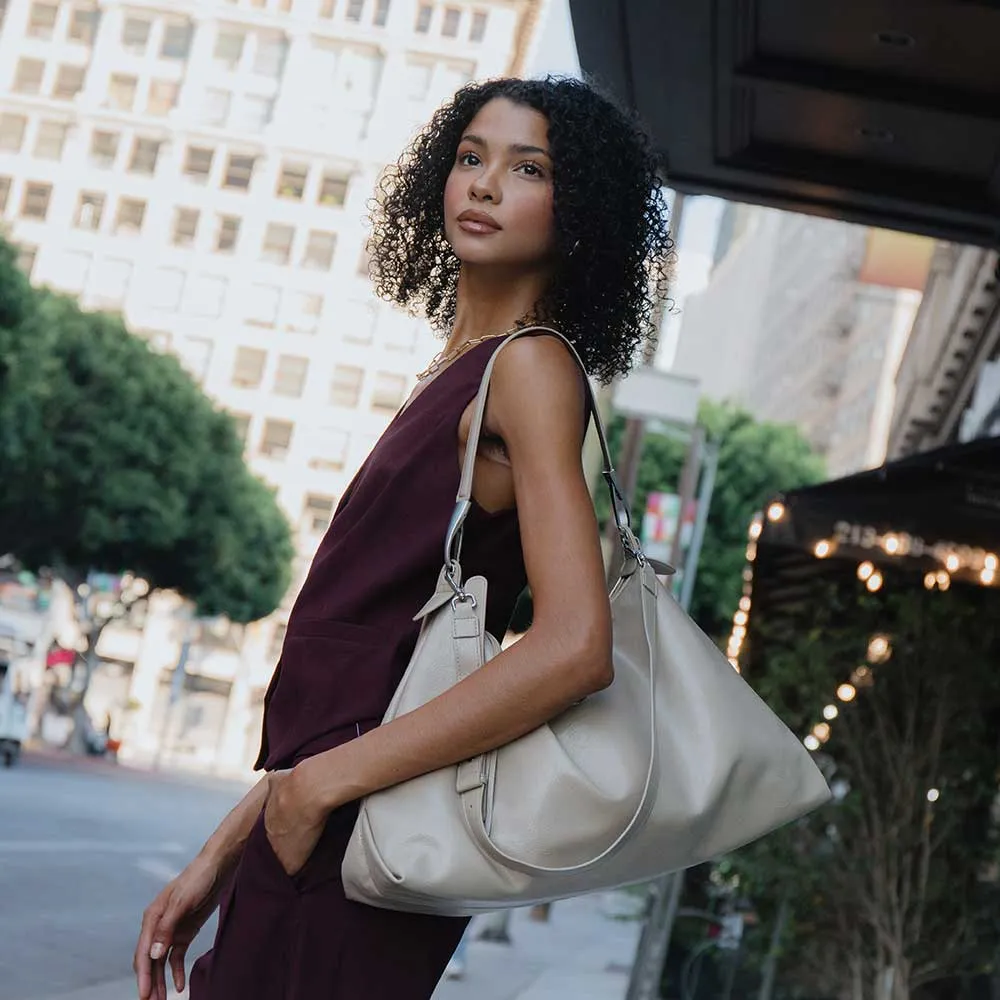 Charlie Beige XL Recycled Vegan Tote Bag - FINAL SALE