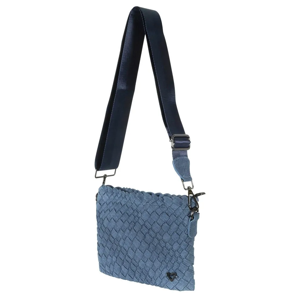 Charlotte Woven Crossbody - Denim Jeans