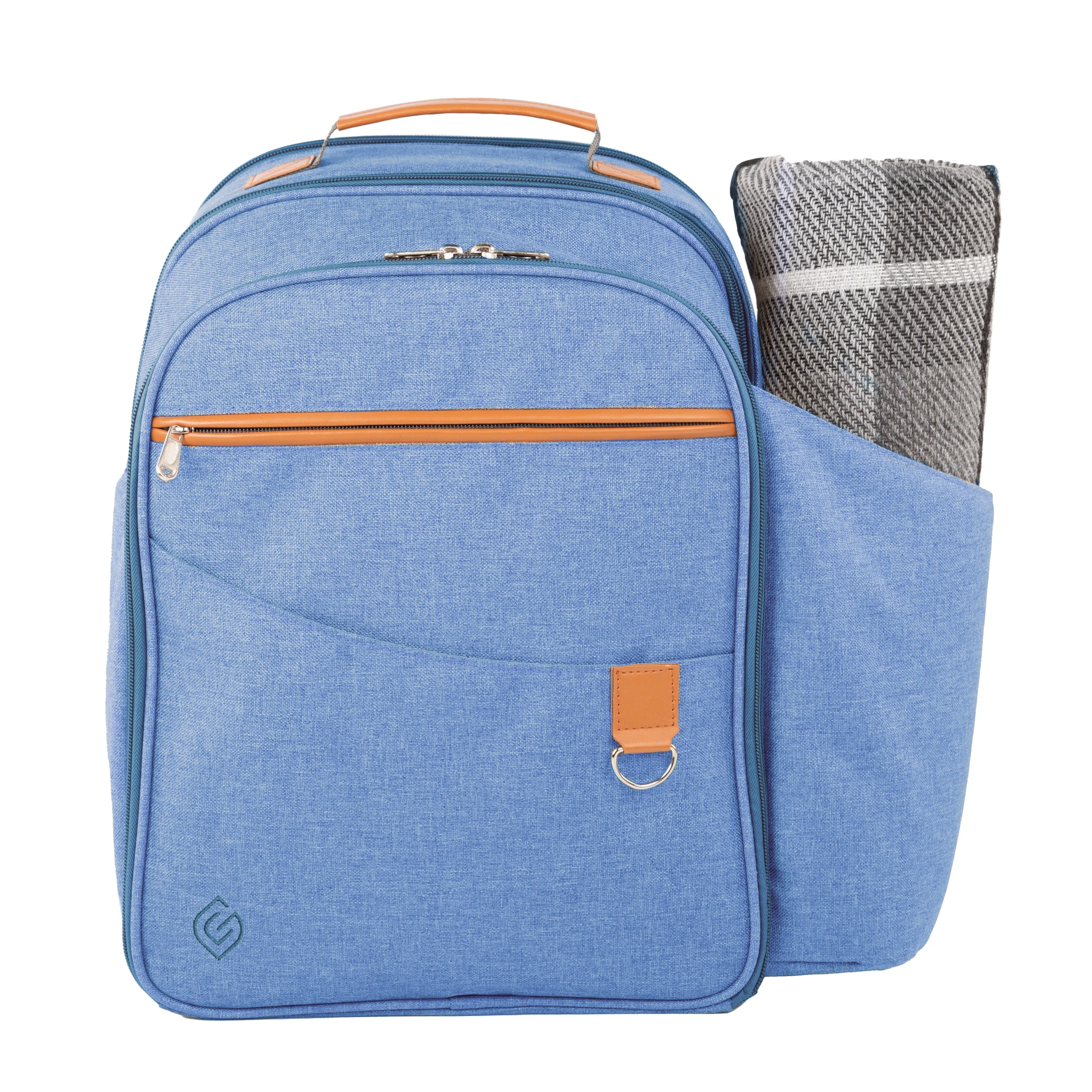 Contemporary Picnic Backpack 2 Person with Picnic Blanket