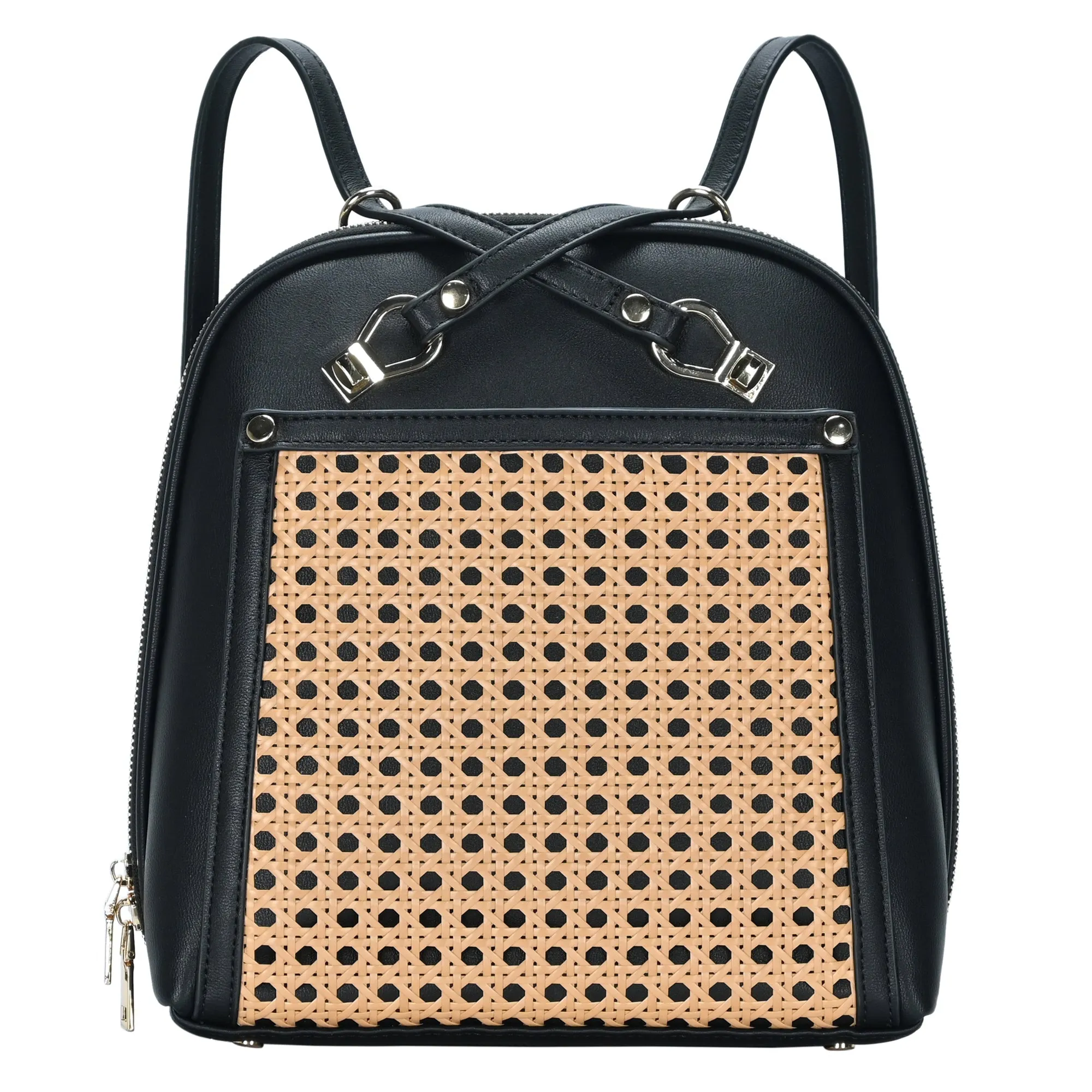 Daisy Rattan Convertible Backpack