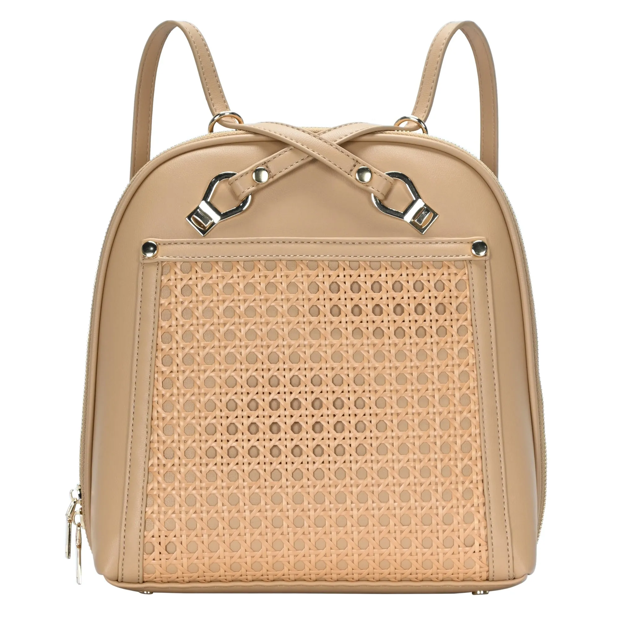 Daisy Rattan Convertible Backpack