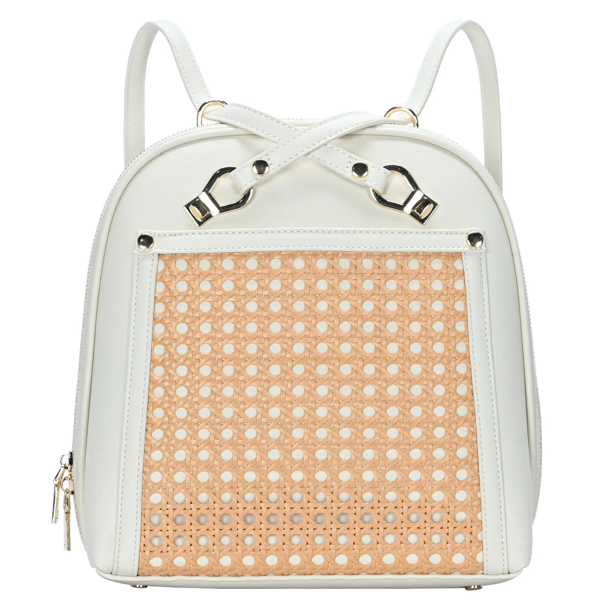 Daisy Rattan Convertible Backpack