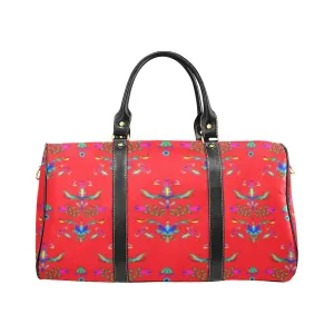 Dakota Damask Red Waterproof Travel Bag