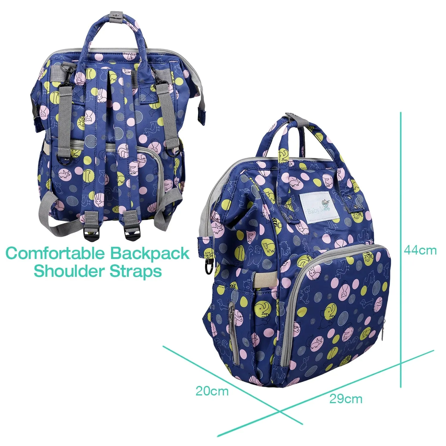 Diaper Bag 
Maternity Backpack Animal Printed
 Blue