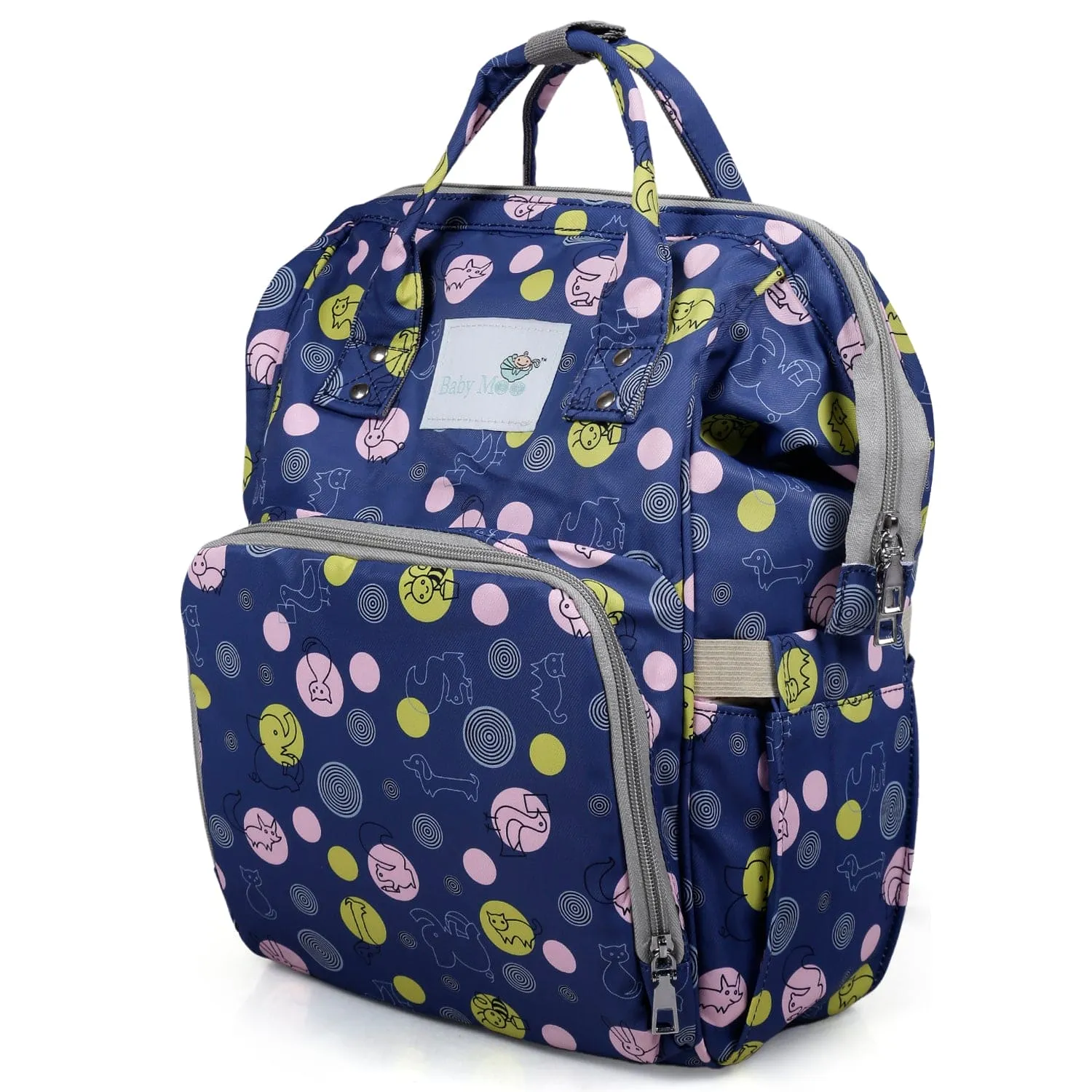 Diaper Bag 
Maternity Backpack Animal Printed
 Blue