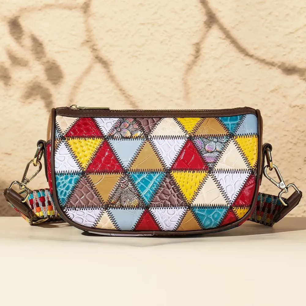 Elegant Cowhide Crossbody Shoulder Bag