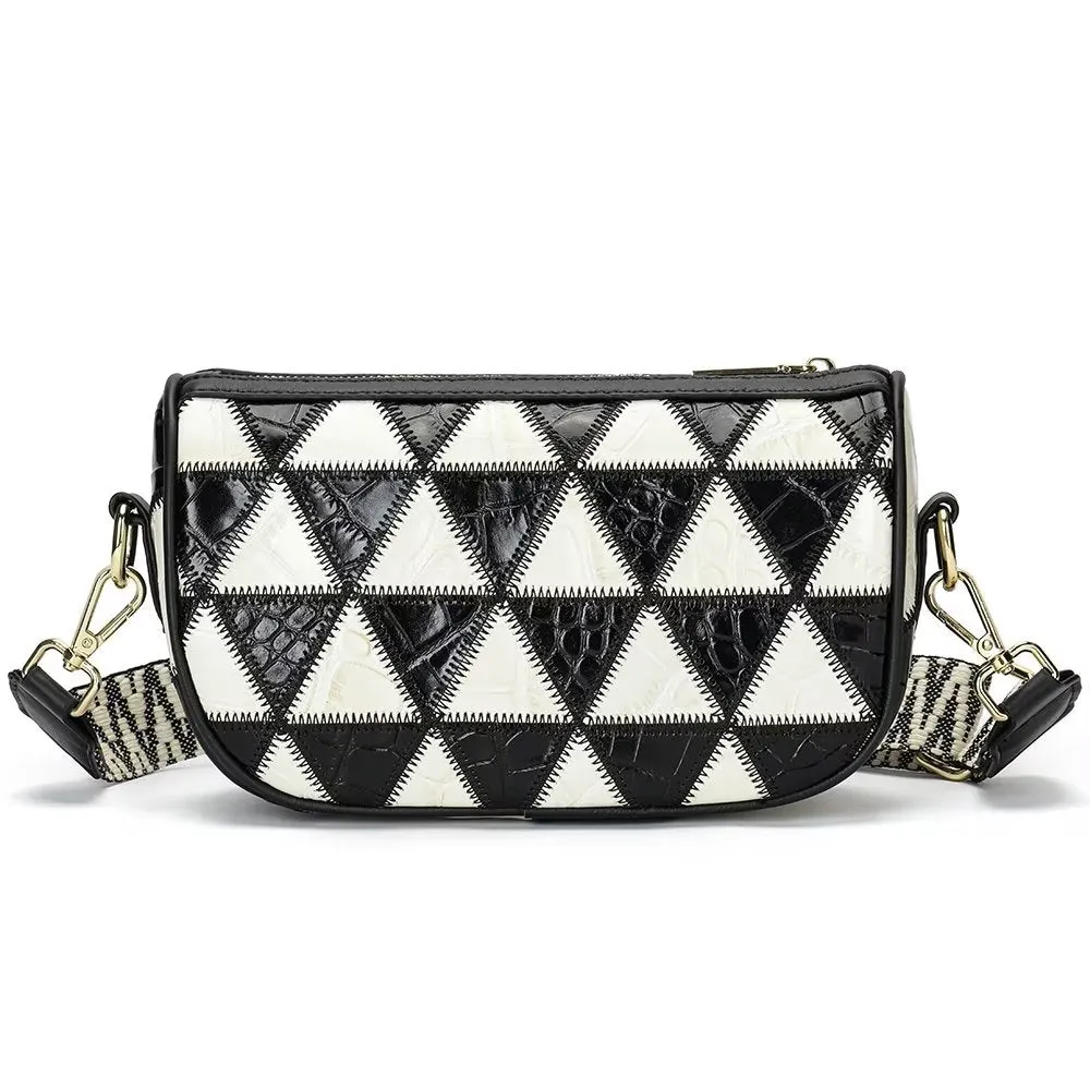 Elegant Cowhide Crossbody Shoulder Bag