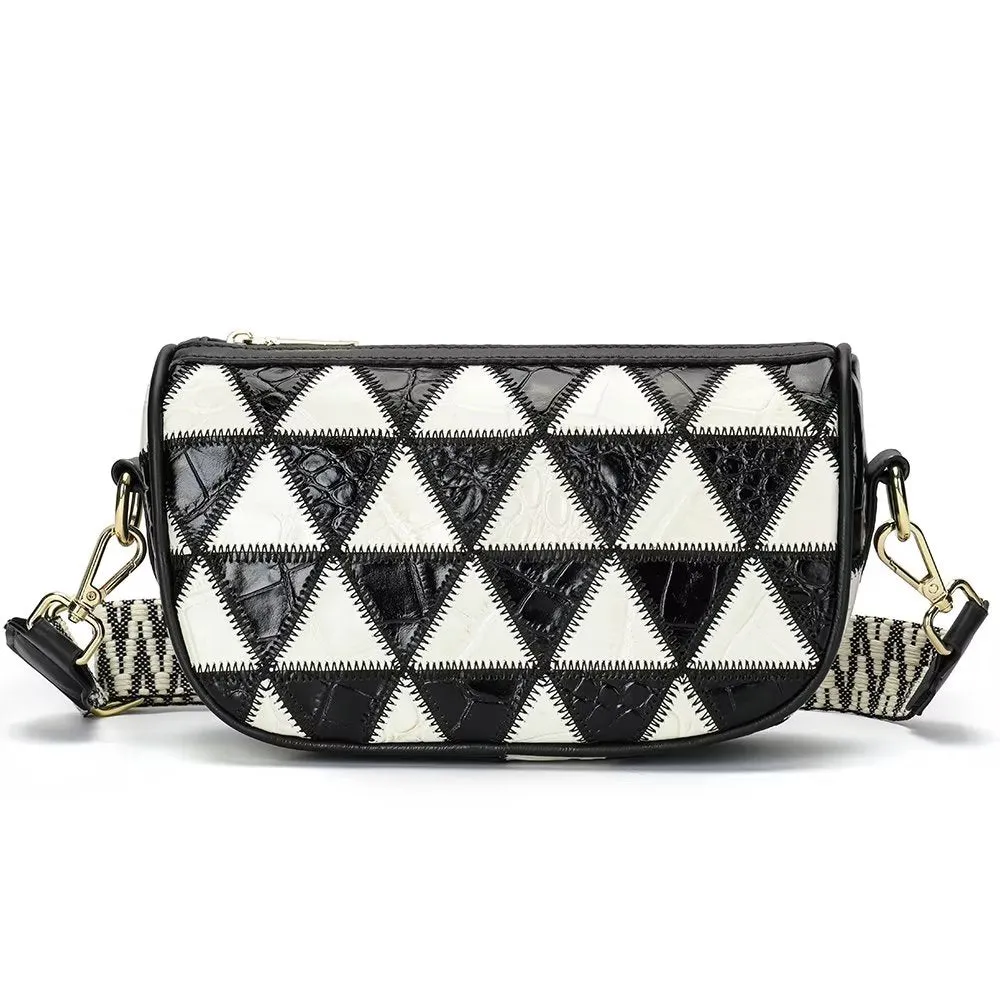 Elegant Cowhide Crossbody Shoulder Bag