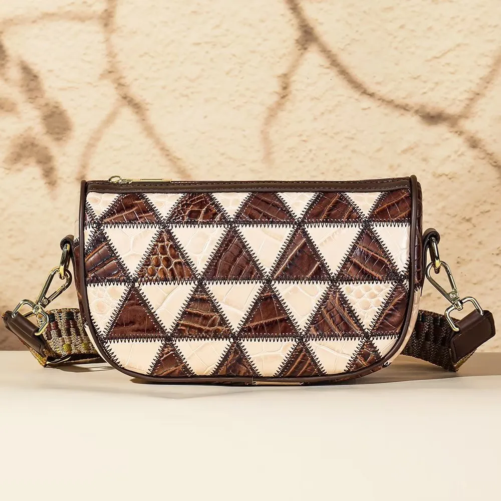 Elegant Cowhide Crossbody Shoulder Bag