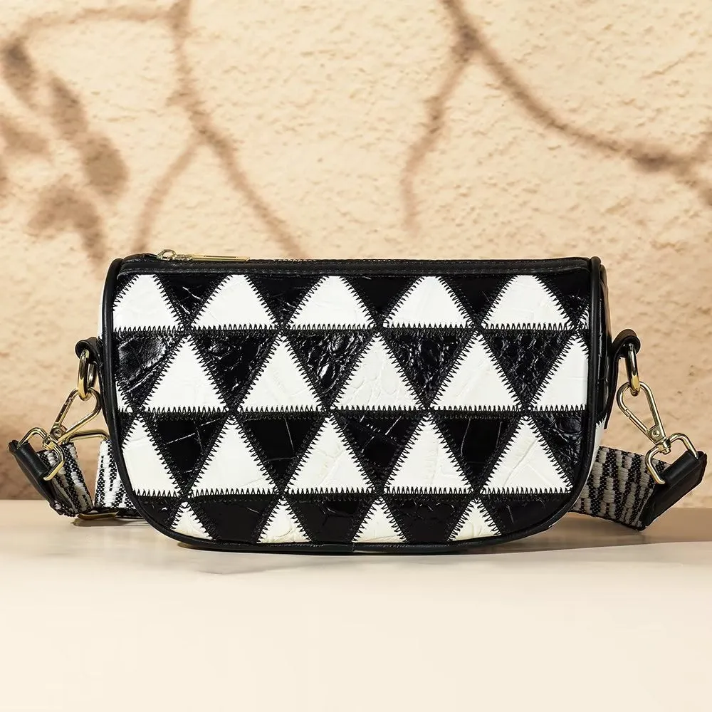 Elegant Cowhide Crossbody Shoulder Bag