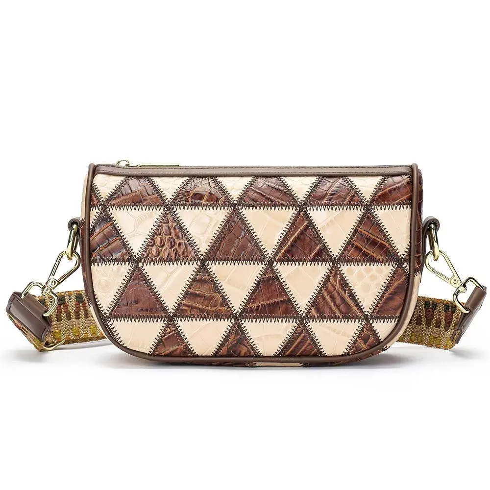 Elegant Cowhide Crossbody Shoulder Bag