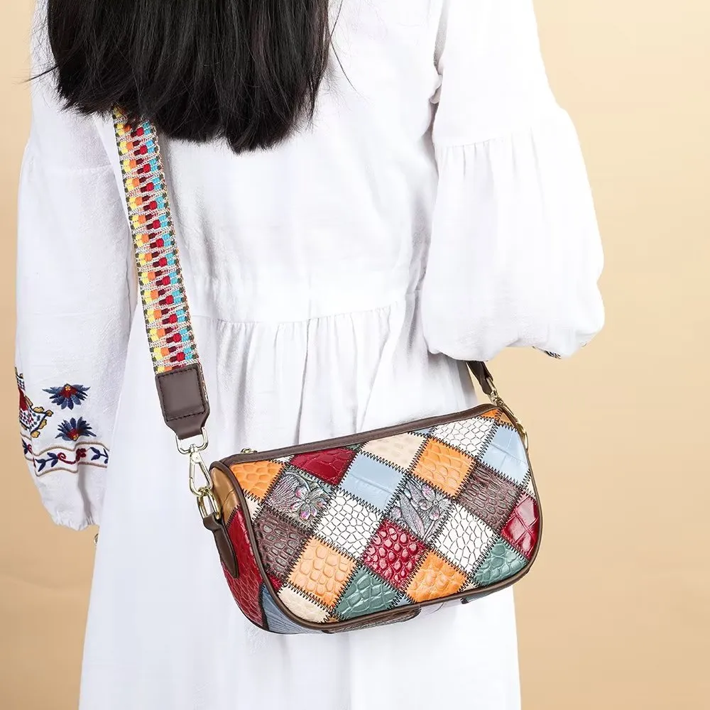 Elegant Cowhide Crossbody Shoulder Bag