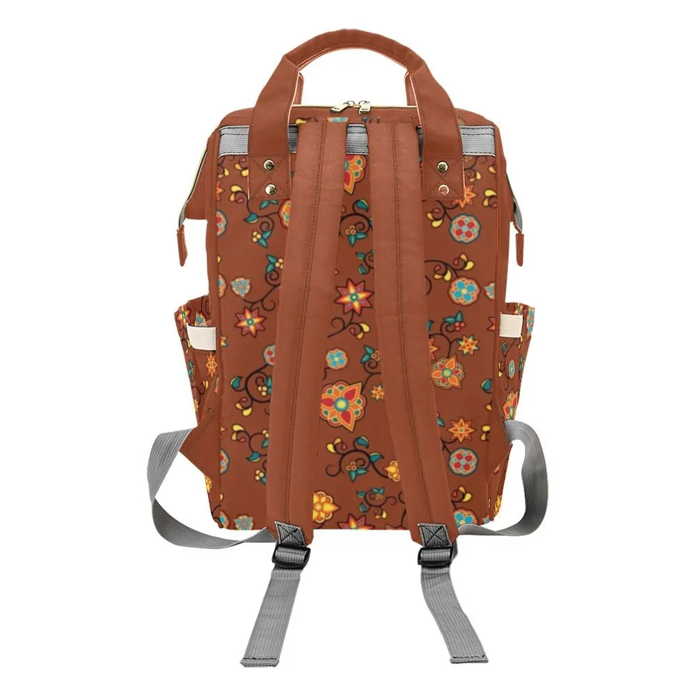 Fire Bloom Shade Multi-Function Diaper Backpack/Diaper Bag