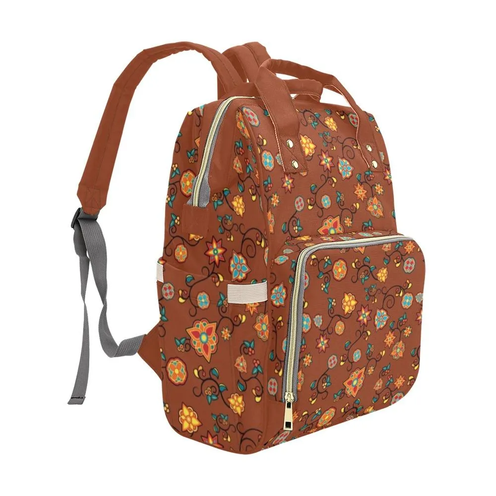 Fire Bloom Shade Multi-Function Diaper Backpack/Diaper Bag