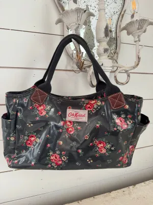 Floral Original Cath Kidston bag with blue hand straps