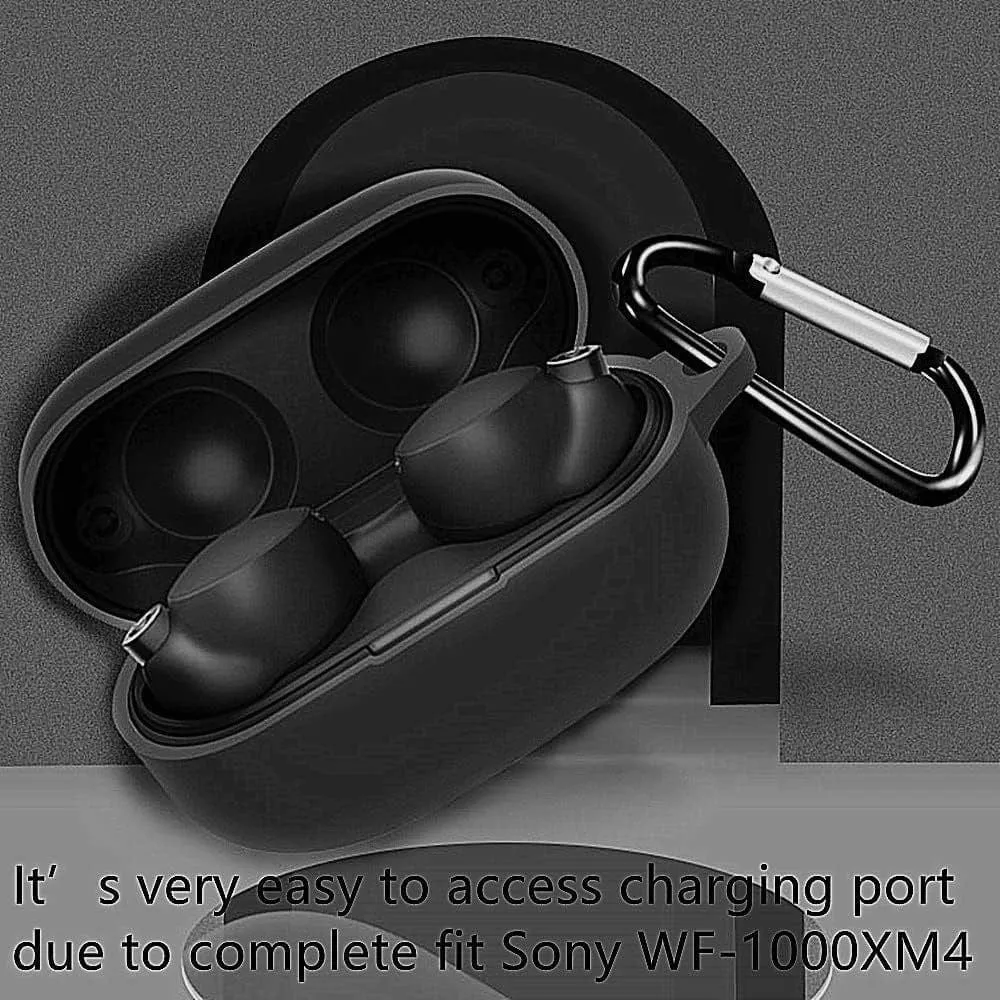 Free Silicone Protective Case for Sony WF-1000XM5 True Wireless Earbuds