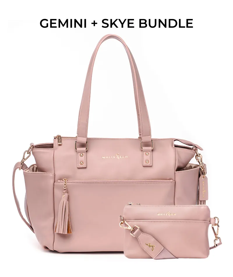 Gemini Convertible Backpack - Dusty Rose