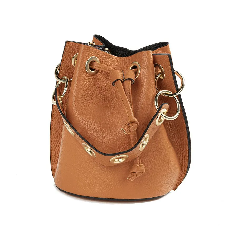 German Fuentes Bucket Leather Bag