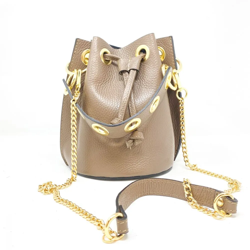 German Fuentes Bucket Leather Bag