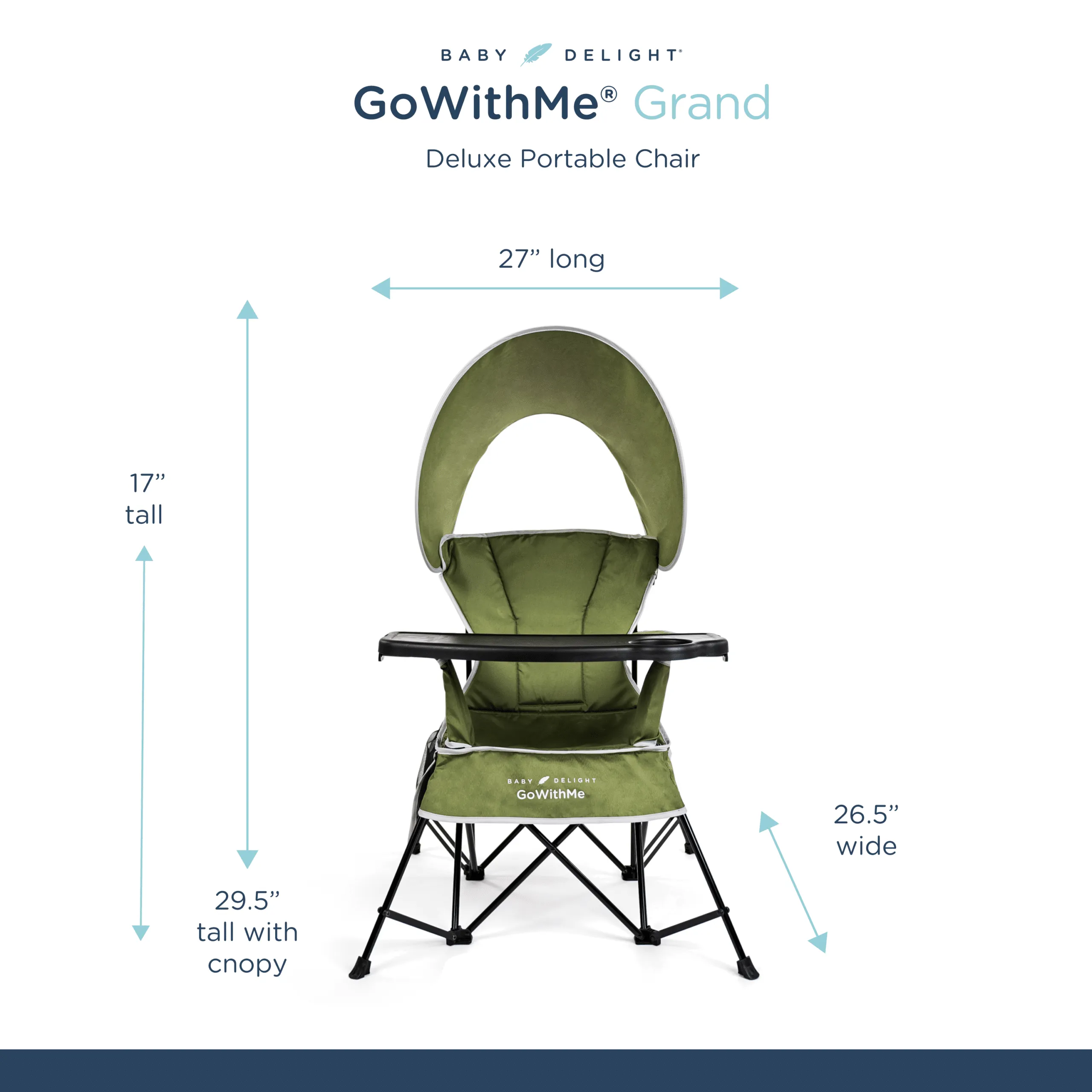 Go With Me® Grand Deluxe Portable Chair for Kids - Moss Bud