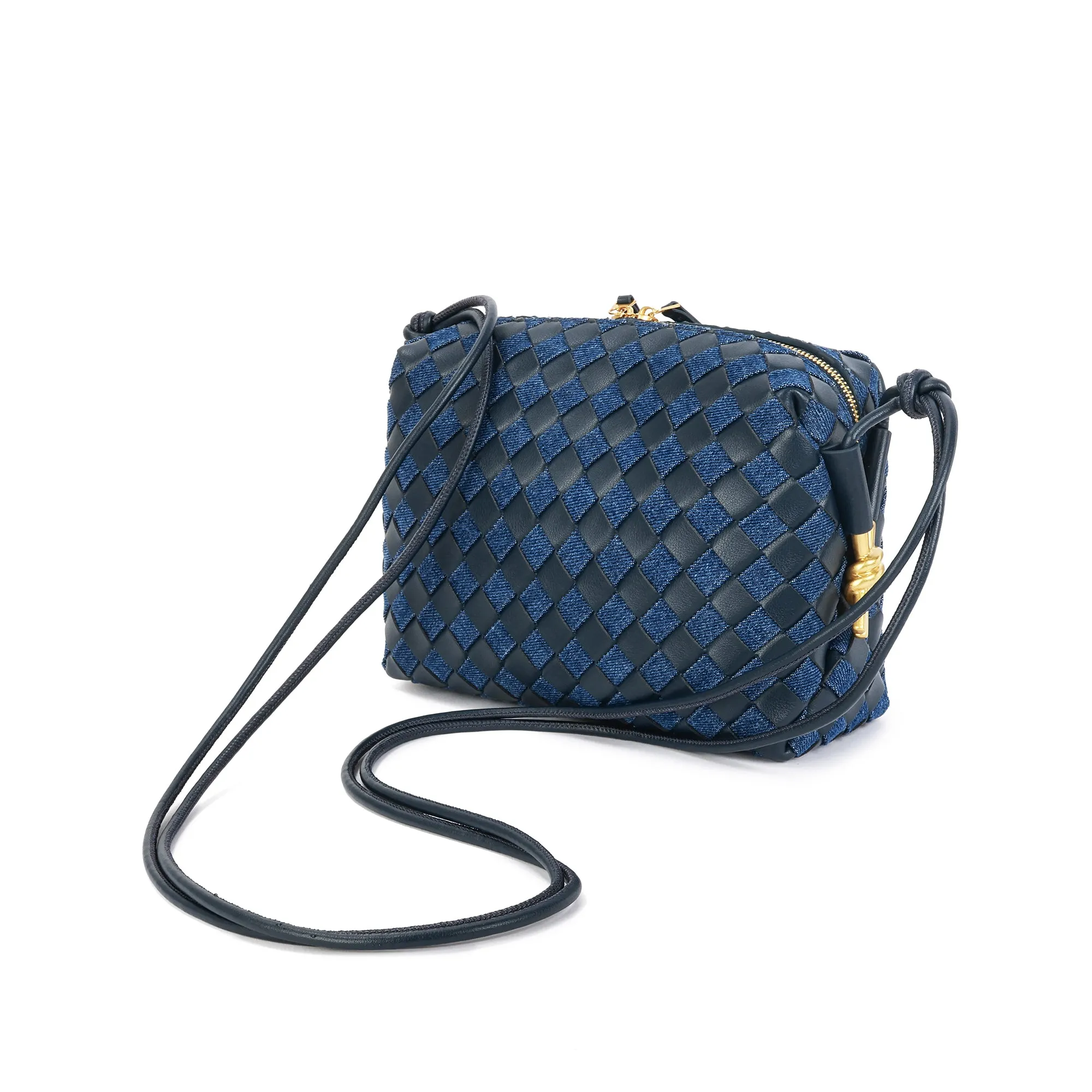 Hand-Woven Leather Crossbody/Shoulder Bag