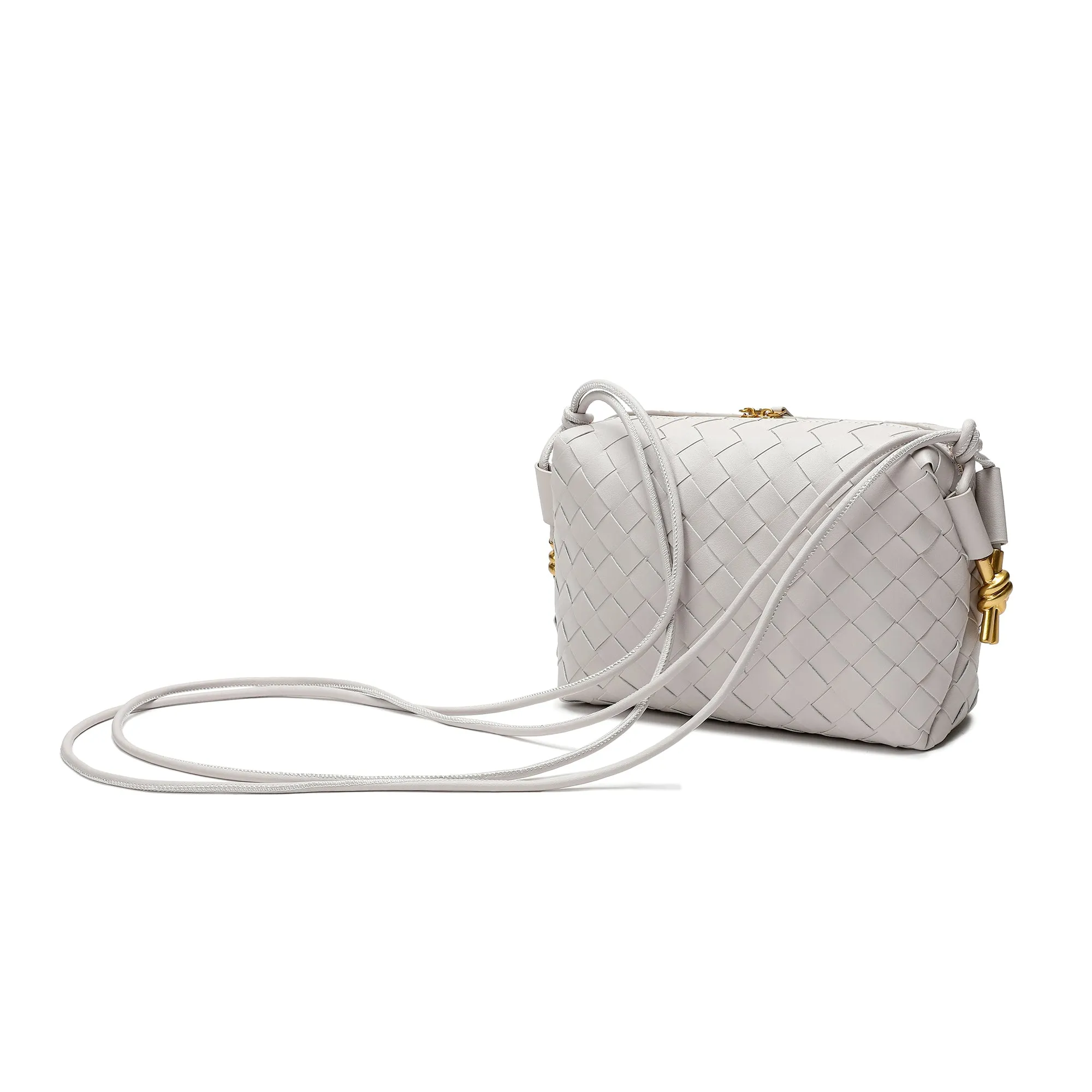 Hand-Woven Leather Crossbody/Shoulder Bag