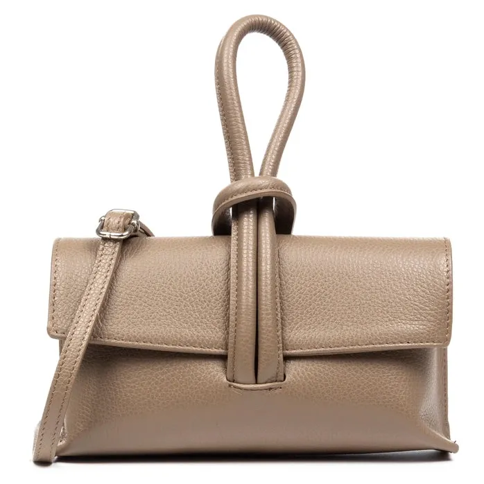 Italian Leather Handbag-Crossbody Strap