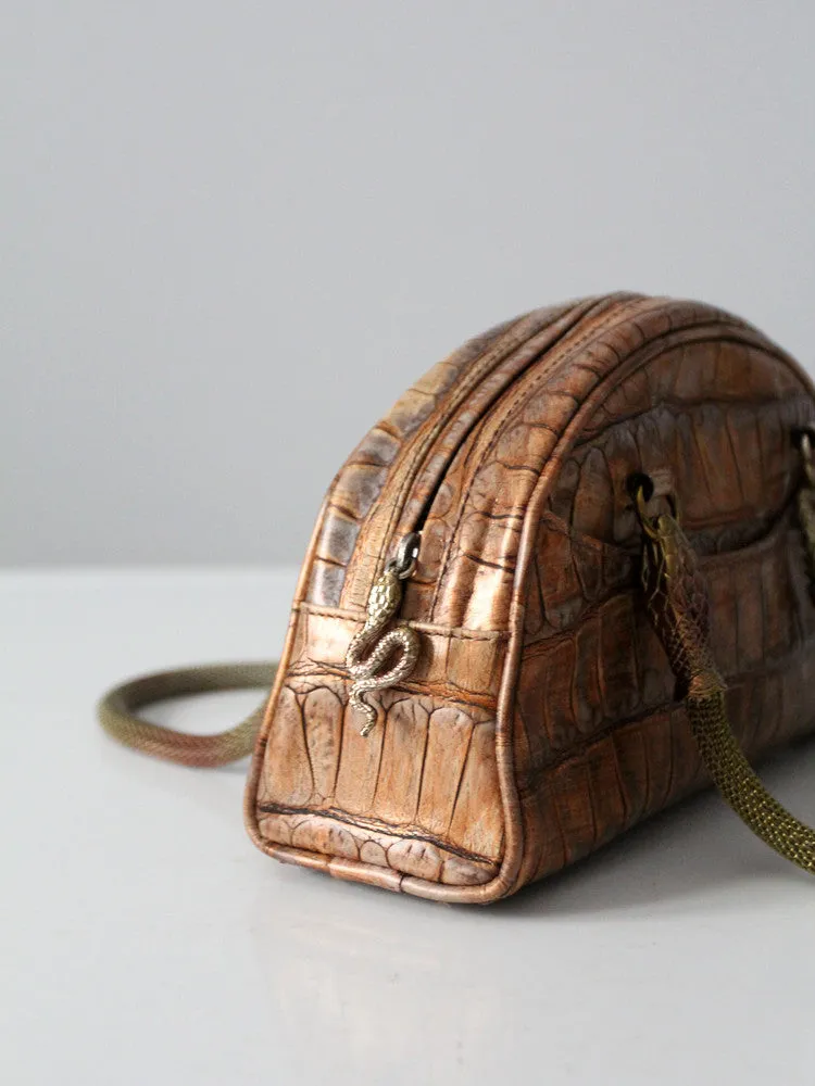 John Galliano snake satchel